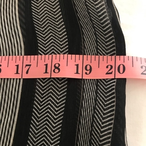 Liz Claiborne Sheer Long Sleeve Boho Blouse Top - Picture 9 of 11